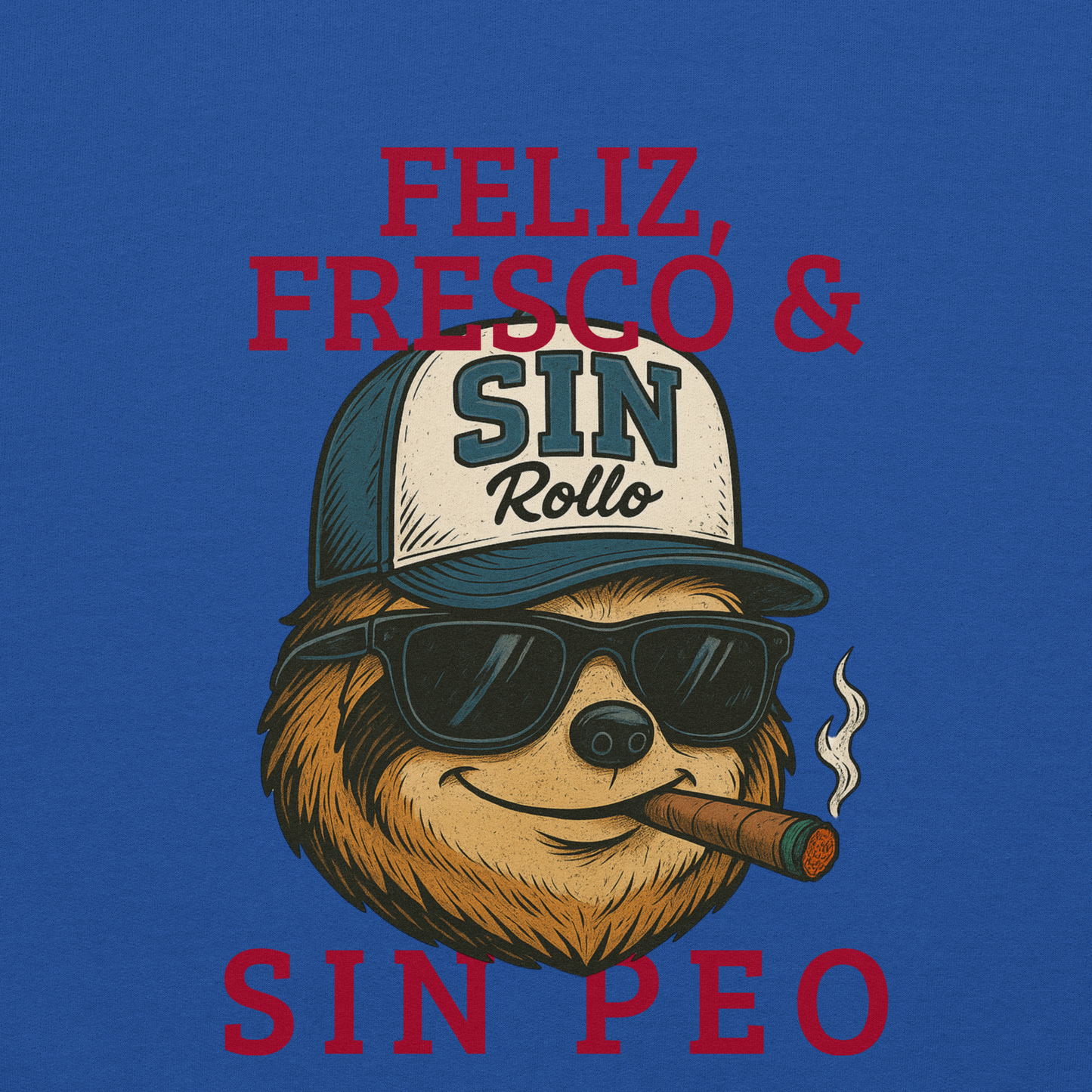 Hoddie Rolo Sin Peo Blue